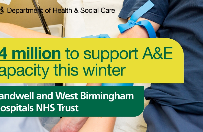 £4 million boost to support A&E Capacity this winter