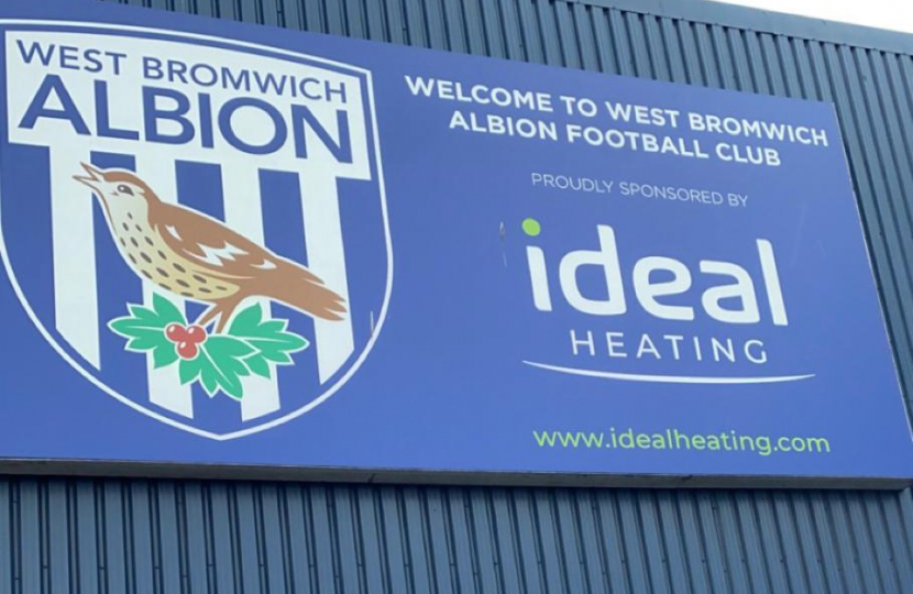 West Bromwich Albion sign at The Hawthorns