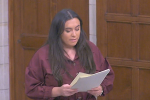 Nicola speaking in Westminster Hall