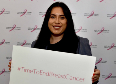 Nicola attending a Breast Cancer awareness event in Parliament